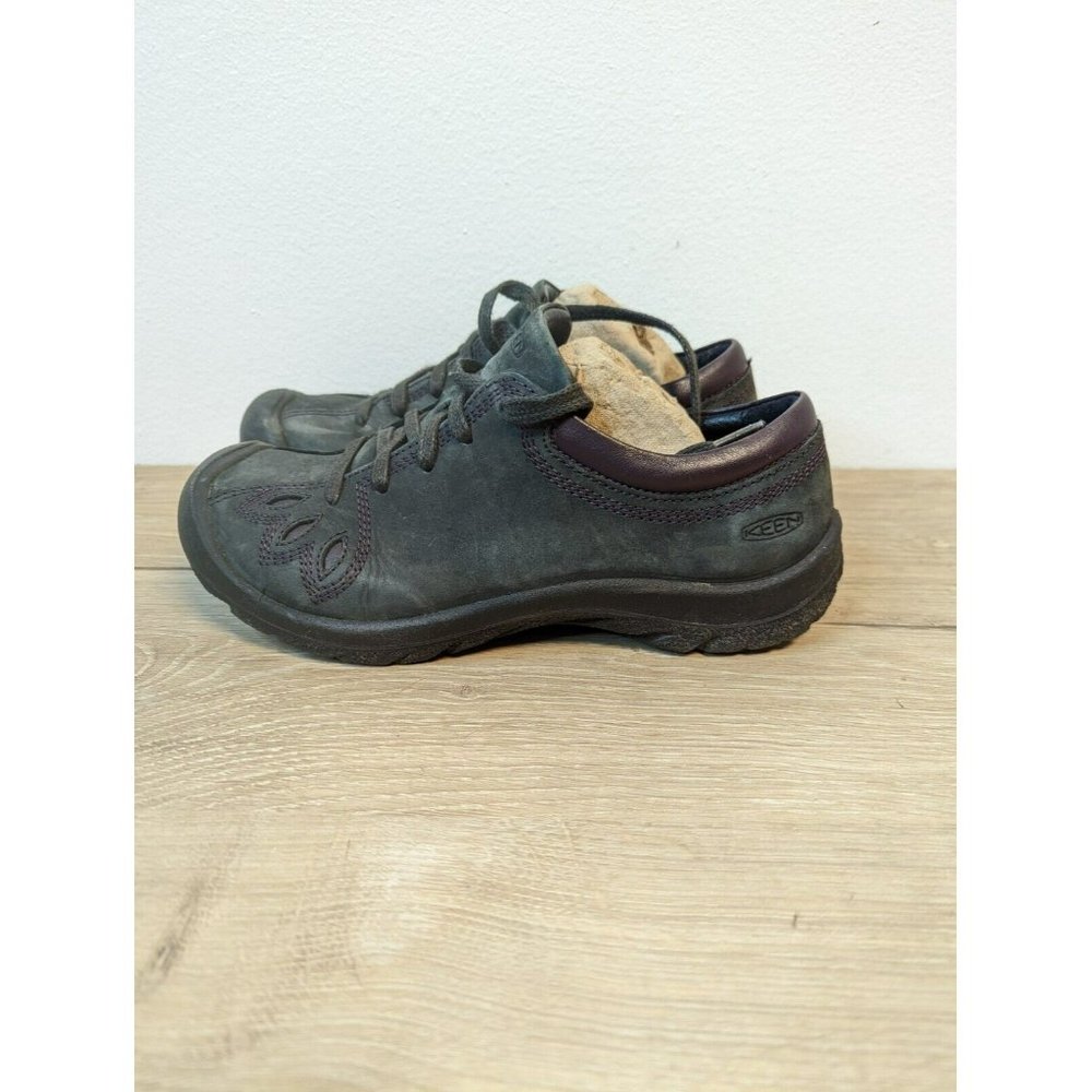 Keen Size 5 Black Barika Lace Up Oxfords Women's Shoes 1009355 - Picture 3 of 9